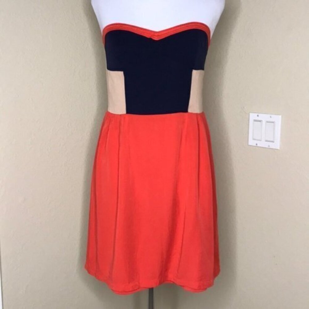 Sparkle & Fade Uo Colorblock Red Strapless Mini D… - image 2